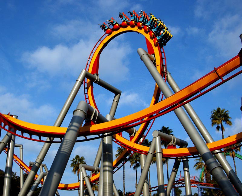 Image of ride at Knotts berry farm